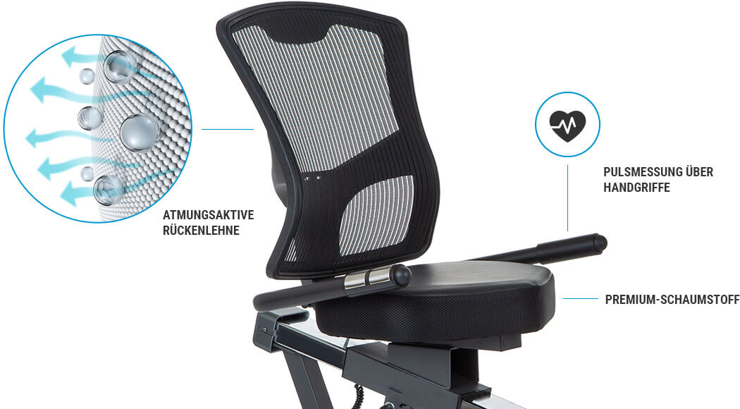 Trenažér Hammer Comfort Motion BT pohodlné sedadlo