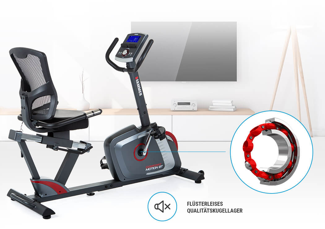 Trenažér Hammer Comfort Motion BT tichý chod