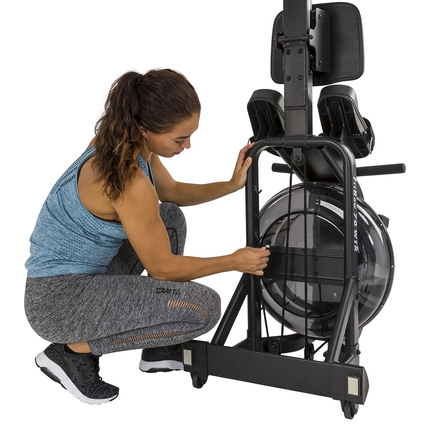 Veslovací trenažér Tunturi FitRow 70 možnost složení