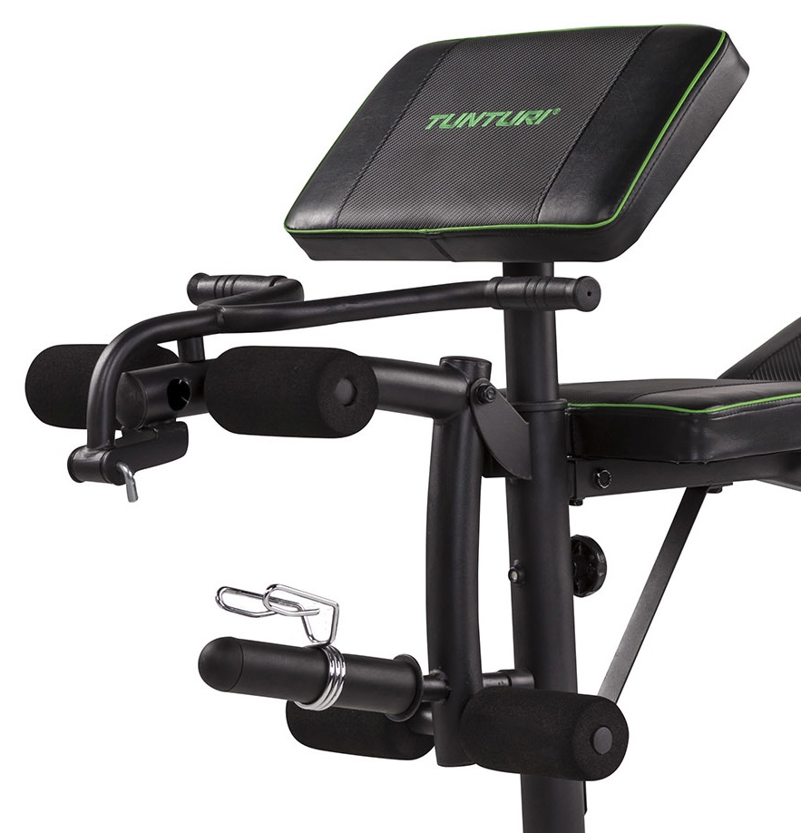 TUNTURI WB40 Compact Width Weight Bench biceps, nohy