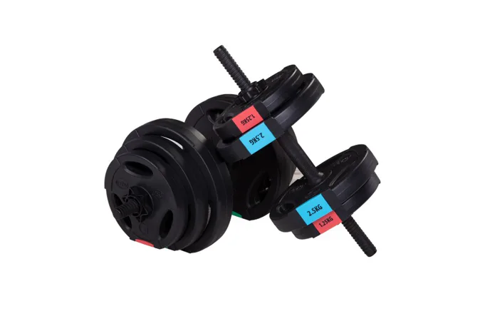 - Jednoručné nakladacie činky HMS SG40, 42 kg