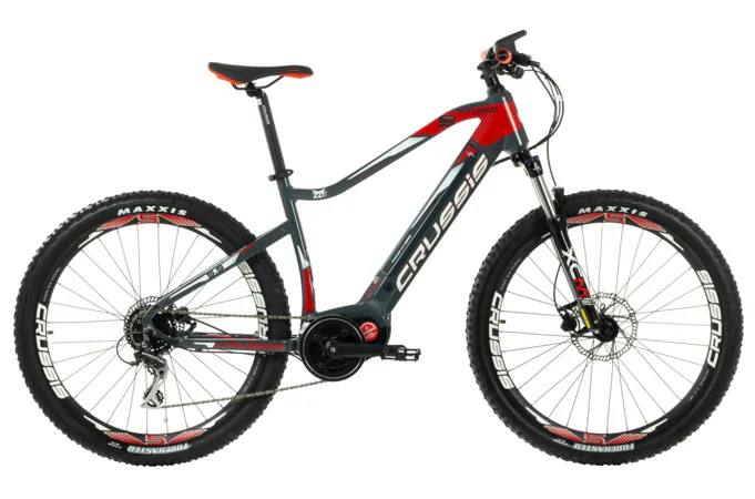 CRUSSIS e-Atland 5.5 13 Ah 18" červeno-šedá 2020
