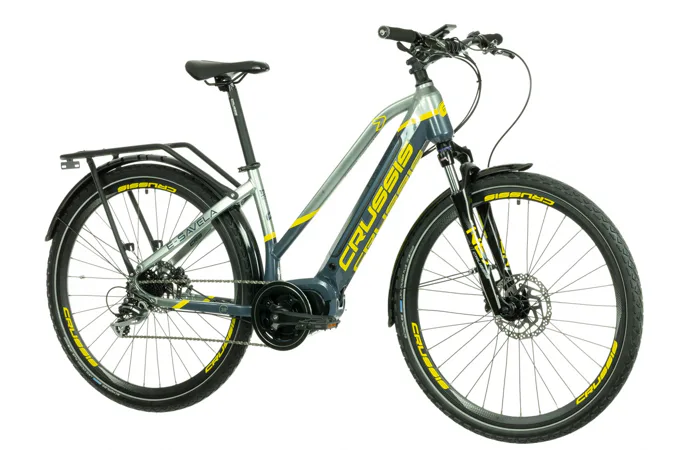 CRUSSIS e-Savela 7.7 17" šedo-žltý 2022