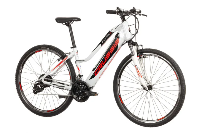 CRUSSIS e-Cross lady 1.7 19" bílo-červená 2022