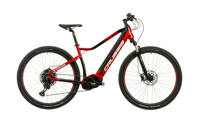 CRUSSIS e-Cross 9.9-M 20 Ah 18" červeno-čierna 2024