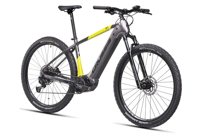 CRUSSIS e-Largo 9.10 22" sivo-žltá 2025