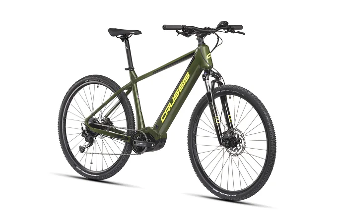 CRUSSIS e-Cross 7.10 20" zeleno-žltá 2025