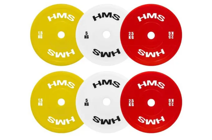 Súprava olympijských kotúčov HMS TPP set 2 x 1,5 - 5 kg