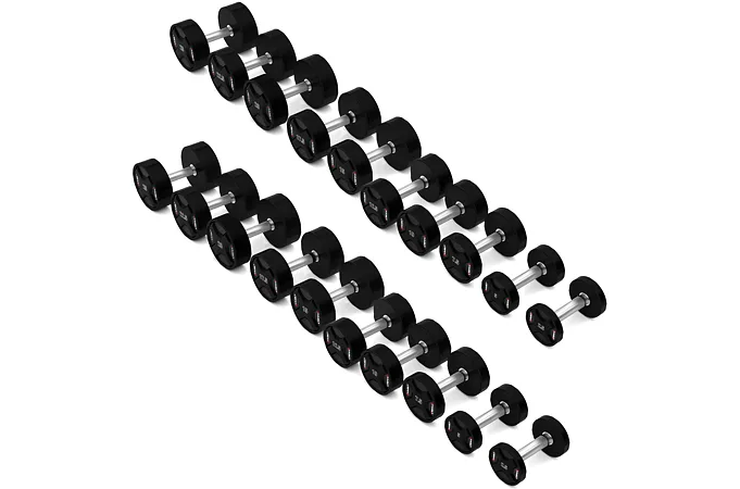 Sada polyuretánových jednoručných činiek HMS HPC set 2 x 2,5 - 25 kg