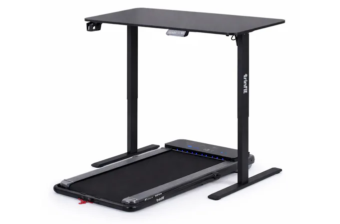 Set stolu a běžeckého pásu TRINFIT Office Fitness T50 bílý