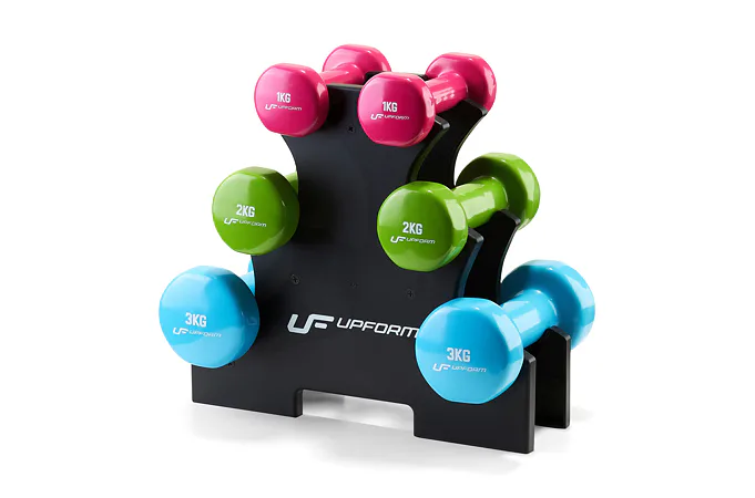 Sada vinylových činiek so stojanom MARBO UpForm UFDS 12 kg