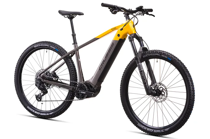 CRUSSIS e-Largo 10.11 22" sivo-žltá 2026
