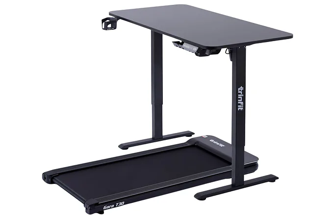 Set stola a bežeckého pásu TRINFIT Office Fitness T30 čierny