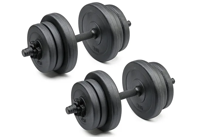 Set jednoručných nakladacích činiek 2 x 10 kg TRINFIT NCP 25 mm