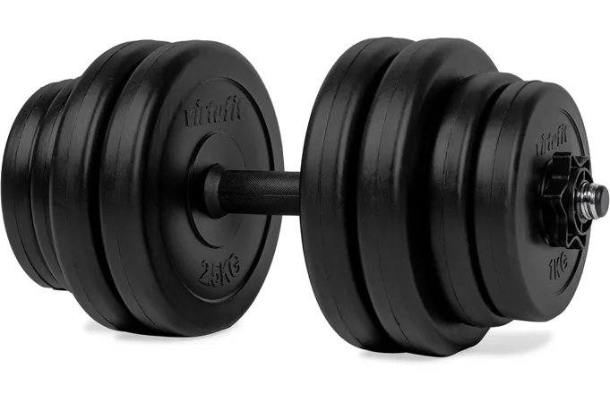 Jednoručná nakladacia činka VIRTUFIT Vinyl 1 x 15 kg