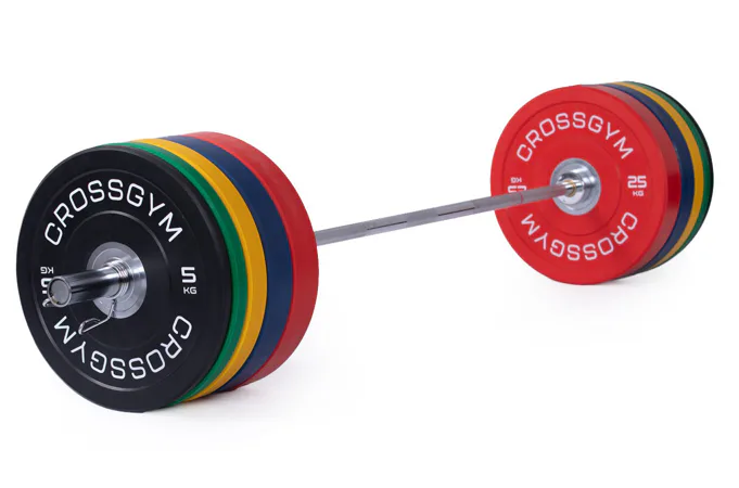 Olympijská činka TRINFIT 170 kg Training Bumper CrossGym