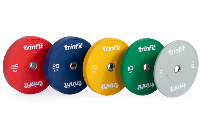 Olympijské kotúče TRINFIT Bumper Plate Training farebné