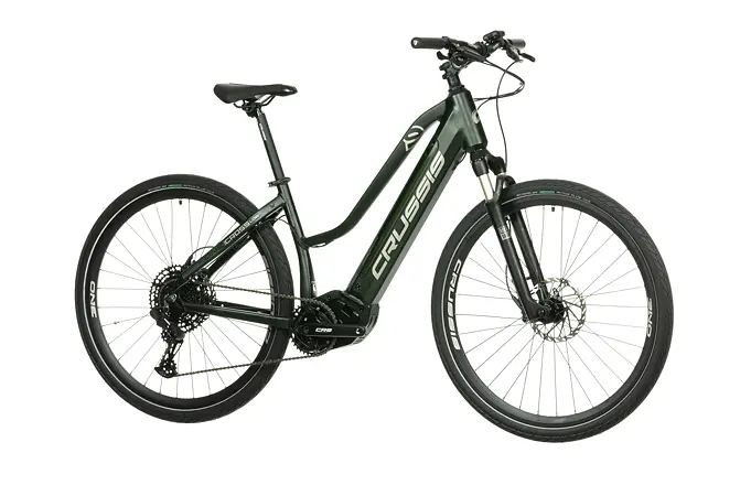 Crussis ONE-PAN Cross low 9.8-M (19) KROSOVÉ elektrokolo 28", rám 19" (20 Ah / 720Wh) 2023 -Doprodej