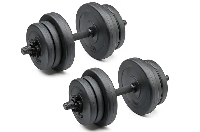 Set jednoručných nakladacích činiek 2 x 10 kg TRINFIT NCP 25 mm