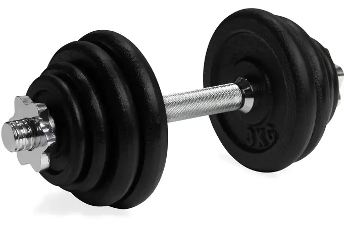 Jednoručná nakladacia činka VIRTUFIT Cast Iron 1 x 15 kg
