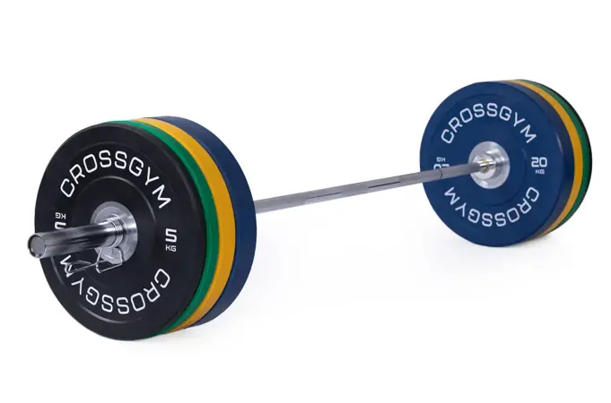 Olympijská činka TRINFIT 120 kg Training Bumper CrossGym