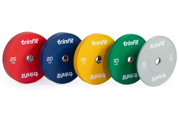Olympijské kotúče TRINFIT Bumper Plate Training farebné