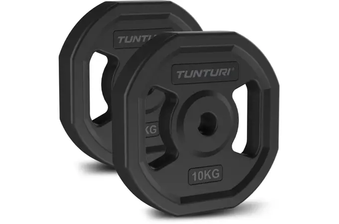 Kotúč TPU Aerobic TUNTURI Pre 10kg čierny - pár