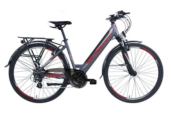 Elektrokola LECTRON Citana R 14 Ah 18" šedo-červená 2019 - Doprodej